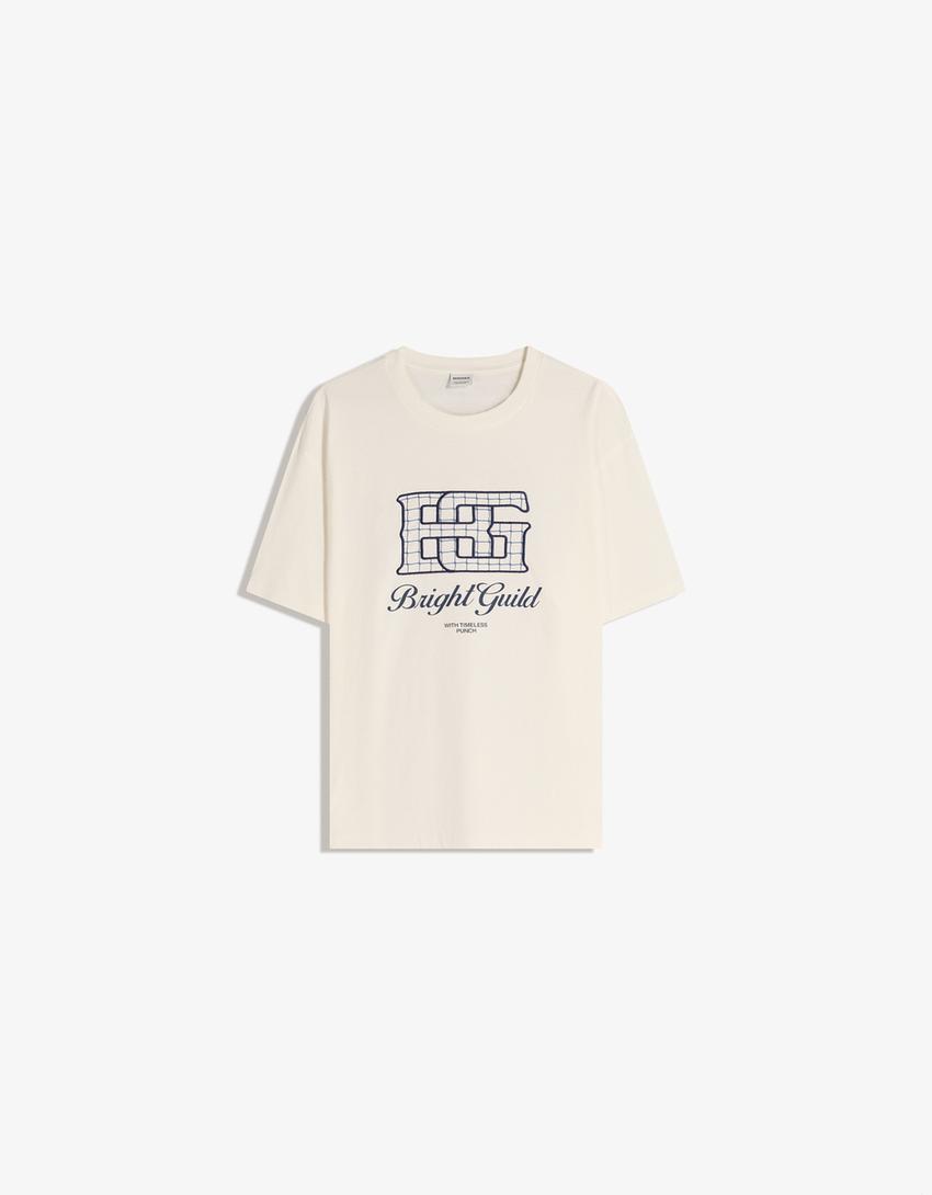 Póló BERSHKA, fehér