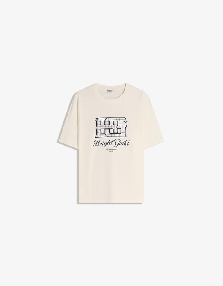 Póló BERSHKA, fehér