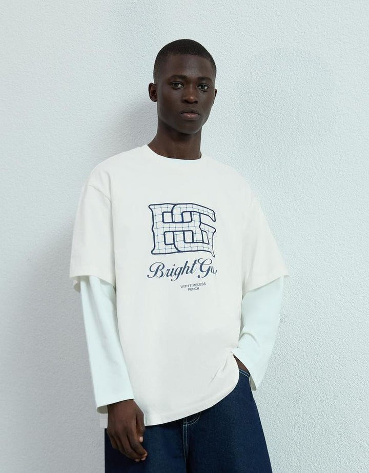 Póló BERSHKA, fehér