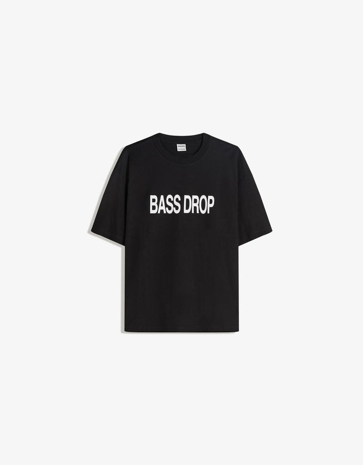 Póló BERSHKA, fekete