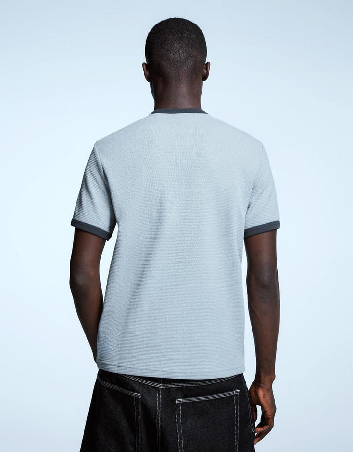 Póló BERSHKA, kék
