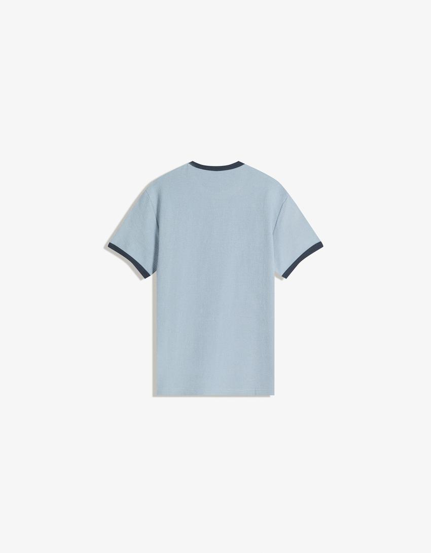 Póló BERSHKA, kék