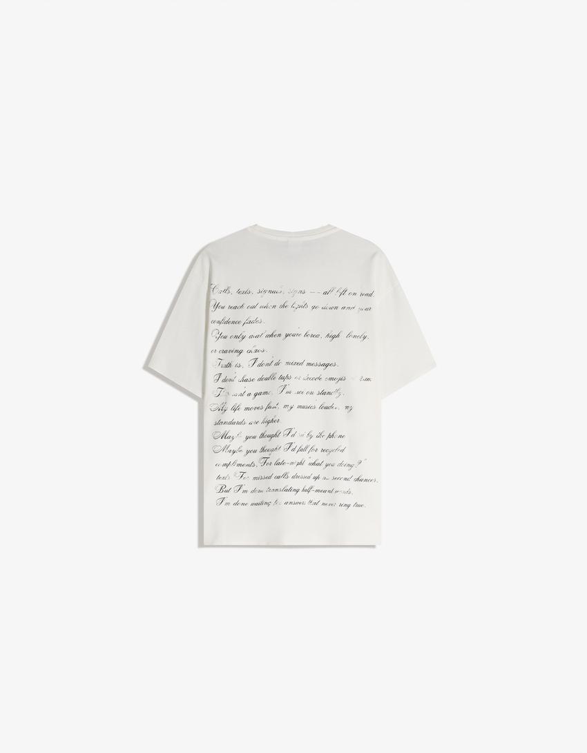 Póló BERSHKA, fehér