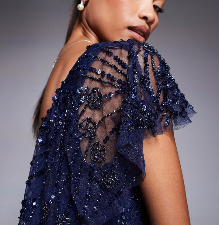 Rochie de ocazie Asos, albastru