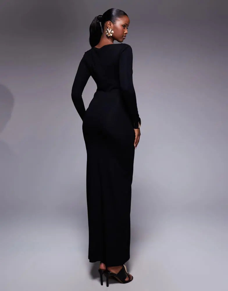 Rochie maxi ASOS, negru