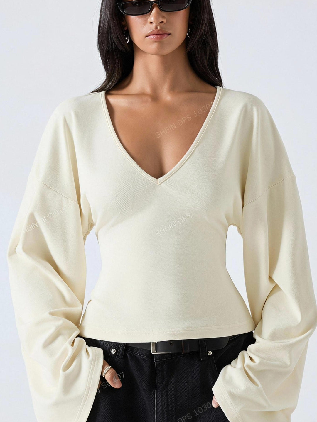 Top SHEIN, bej
