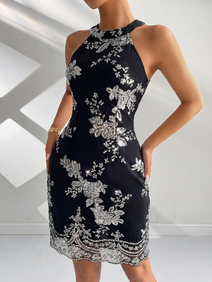 Rochie scurtă SHEIN, argintiu