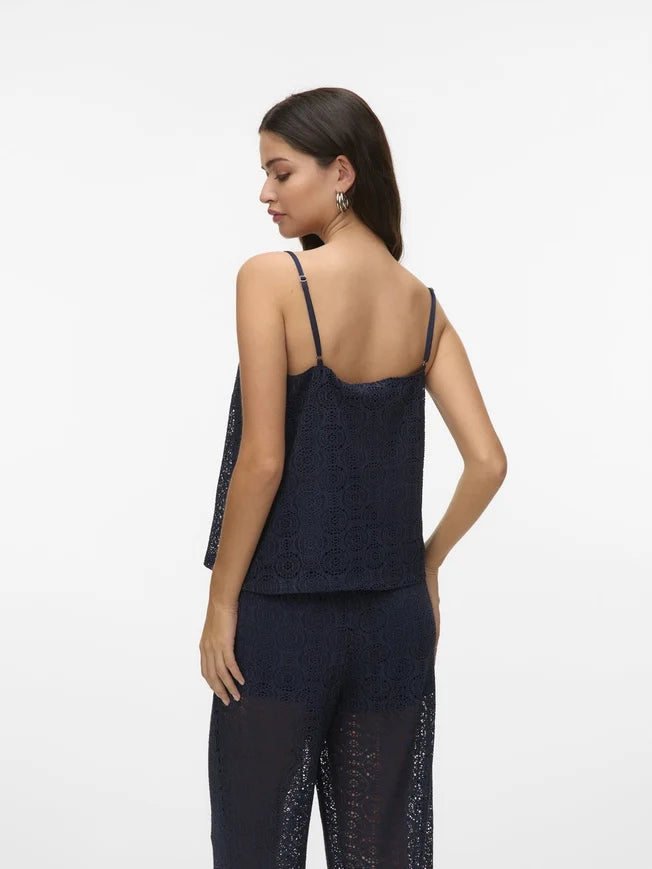 VERO MODA ujjatlan felső, kék