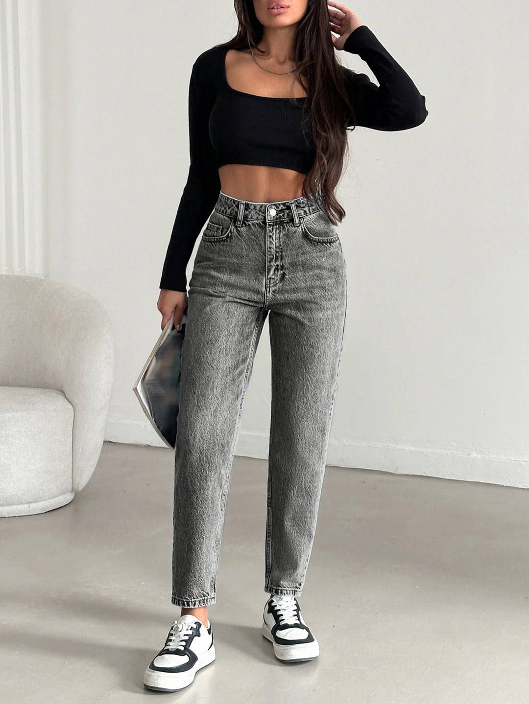 Jeans SHEIN, gri