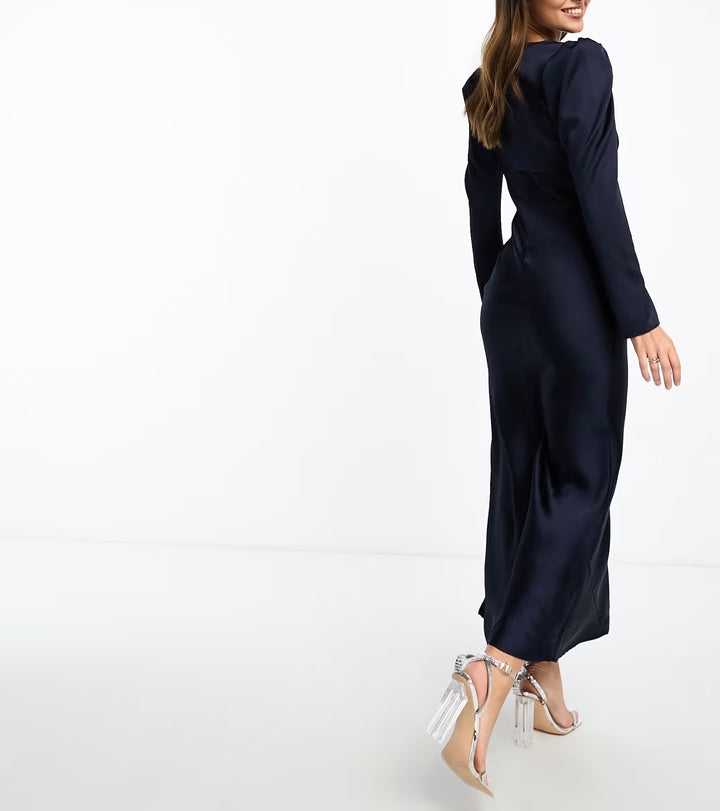 ASOS midi ruha, kék