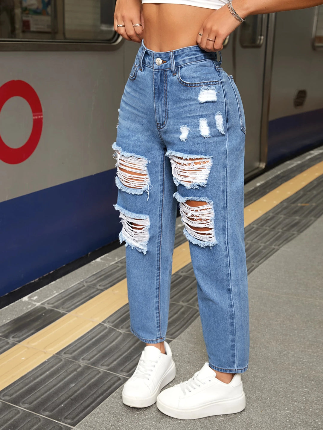 Jeans SHEIN, albastru