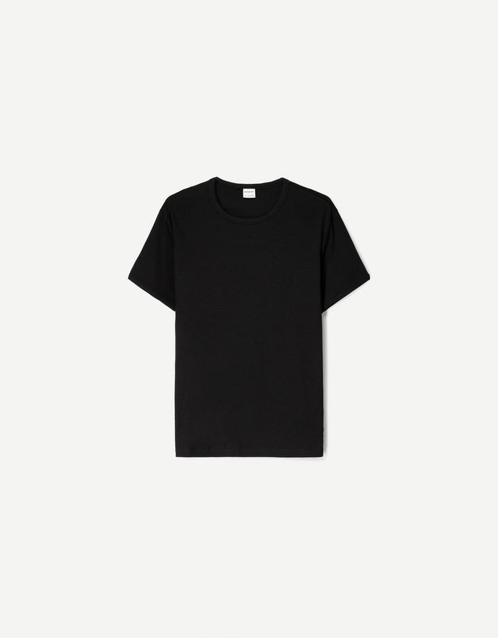 Póló BERSHKA, fekete