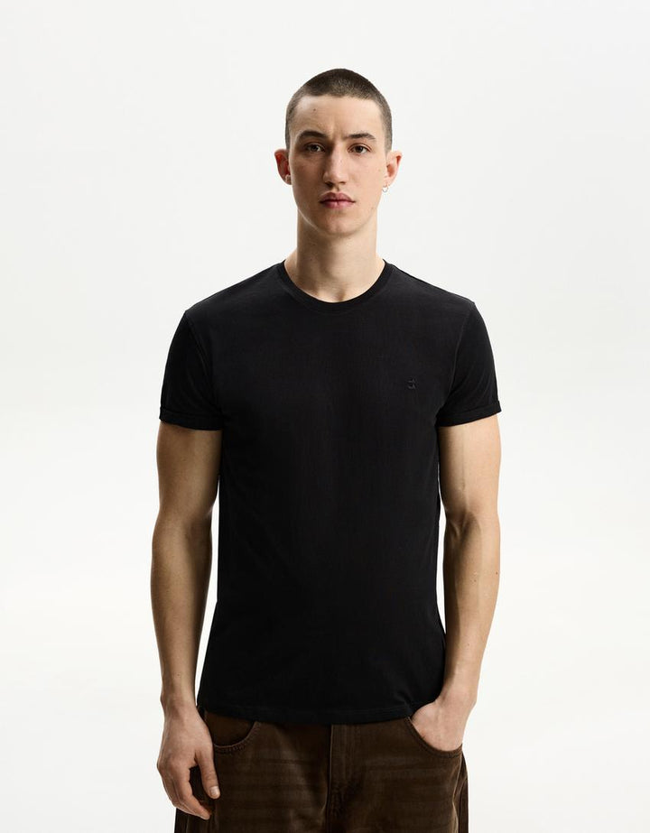 Póló BERSHKA, fekete
