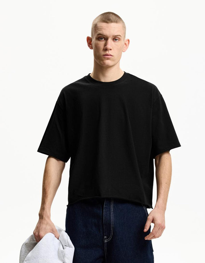Póló BERSHKA, fekete