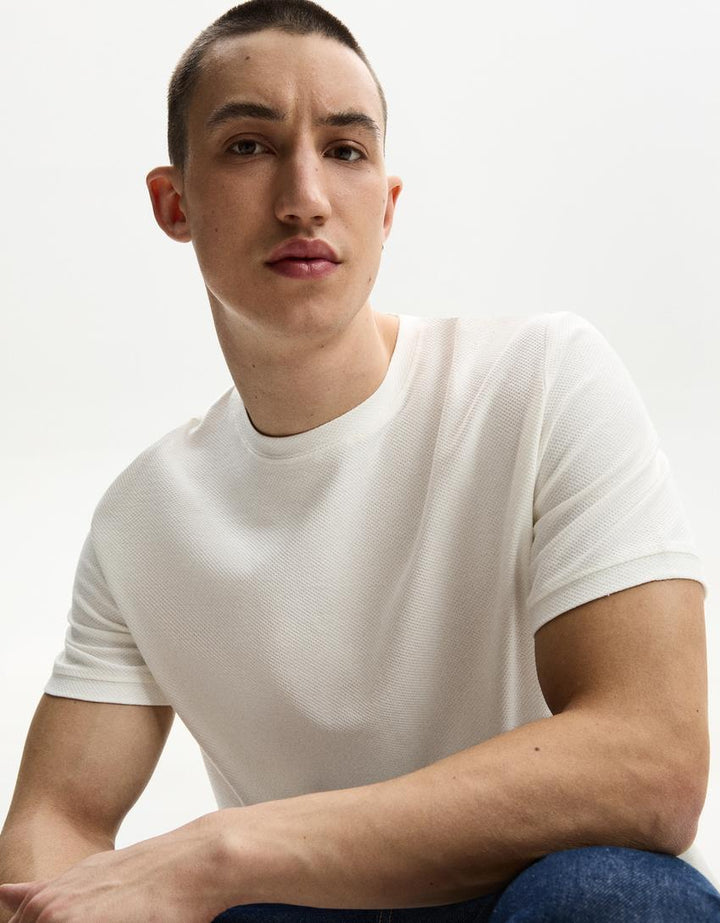 Póló BERSHKA, fehér