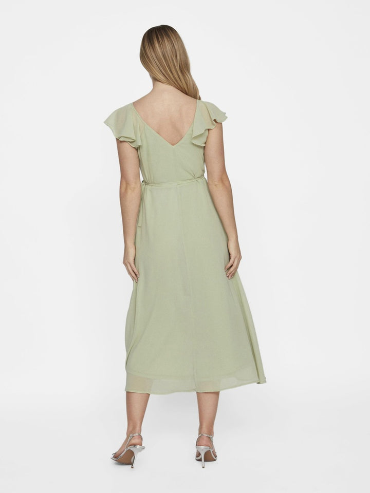 Rochie midi VILA, verde