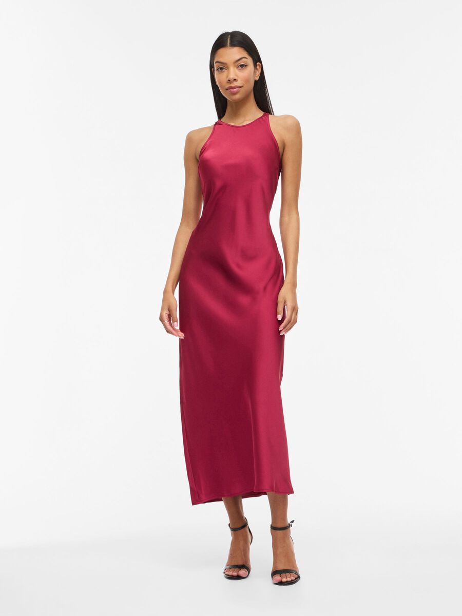 Rochie midi VILA, vișiniu