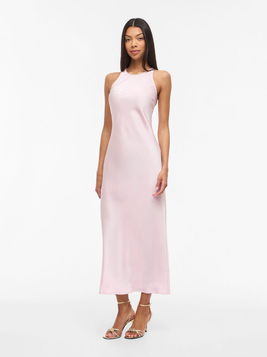 Rochie midi VILA, roz