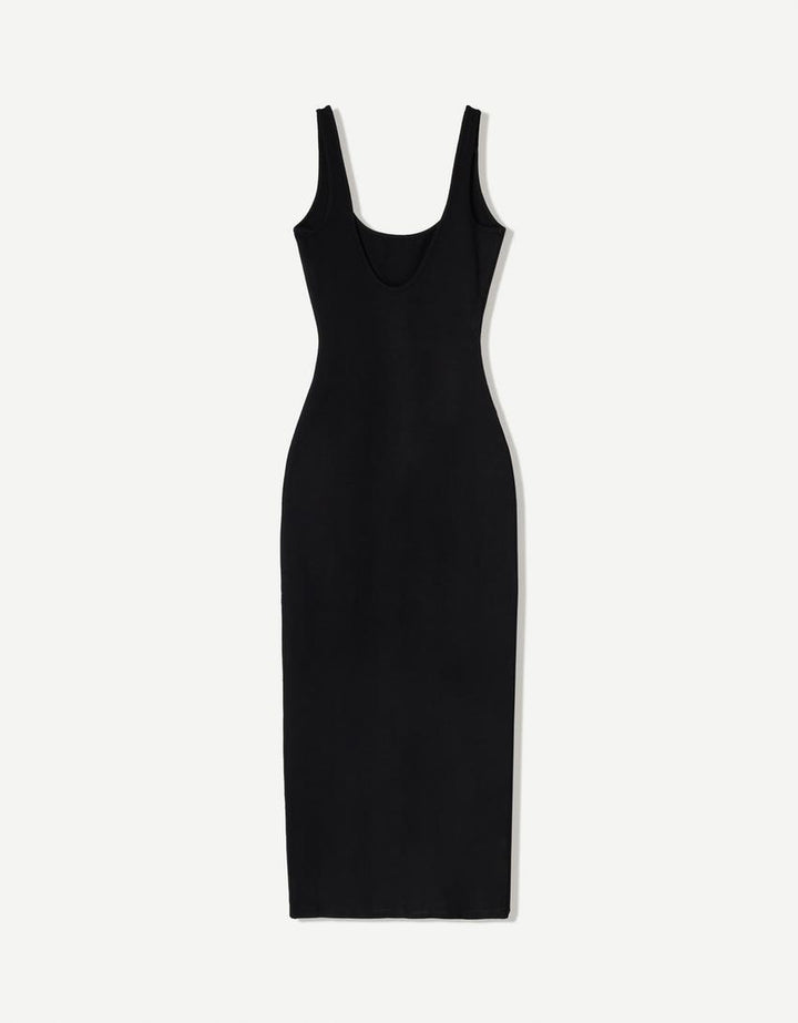 Rochie maxi BERSHKA, negru