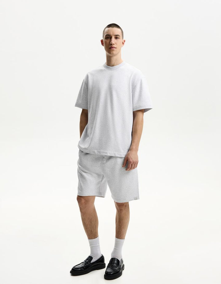 Póló BERSHKA, szürke