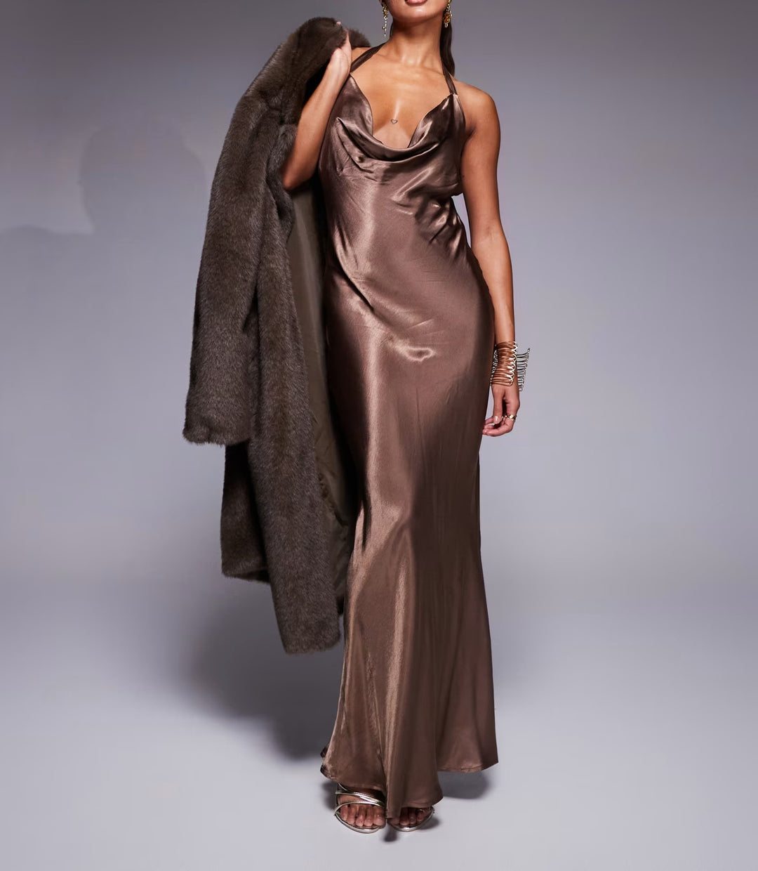 ASOS Maxi ruha, barna