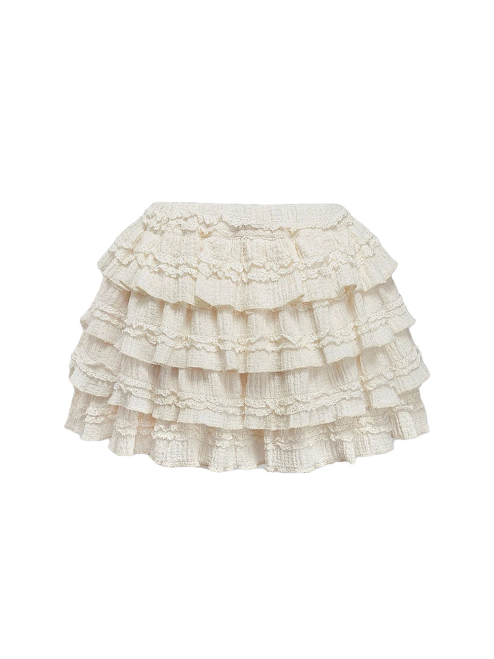 Fustă mini SHEIN, crem