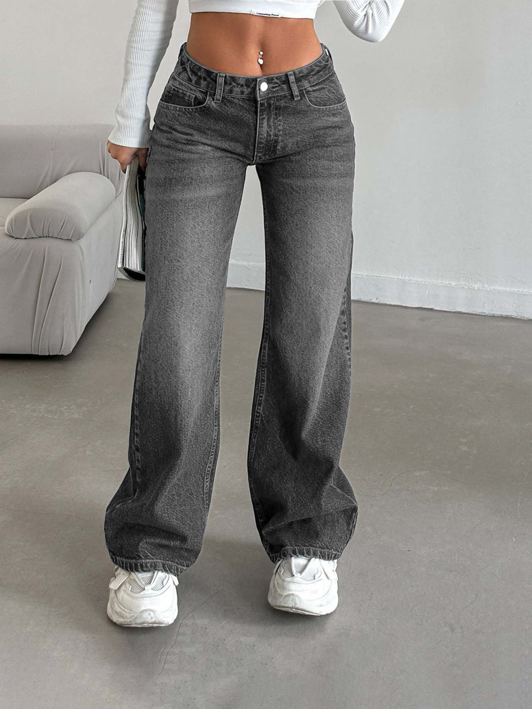 Jeans SHEIN, gri