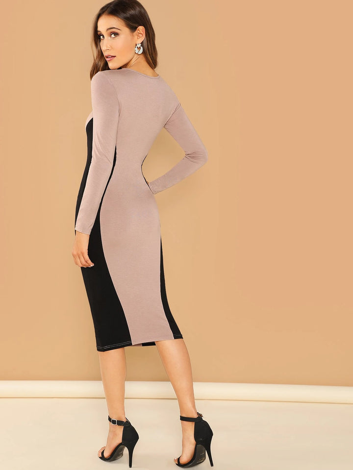 Rochie midi SHEIN, mix culori