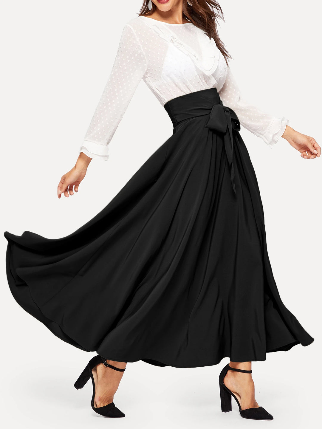 Fustă maxi SHEIN, negru