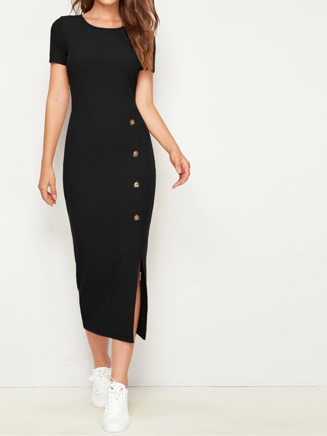 Rochie midi SHEIN, negru