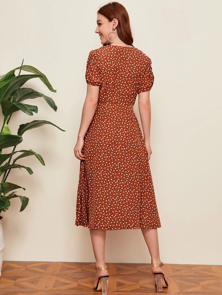 Rochie maxi SHEIN, maro