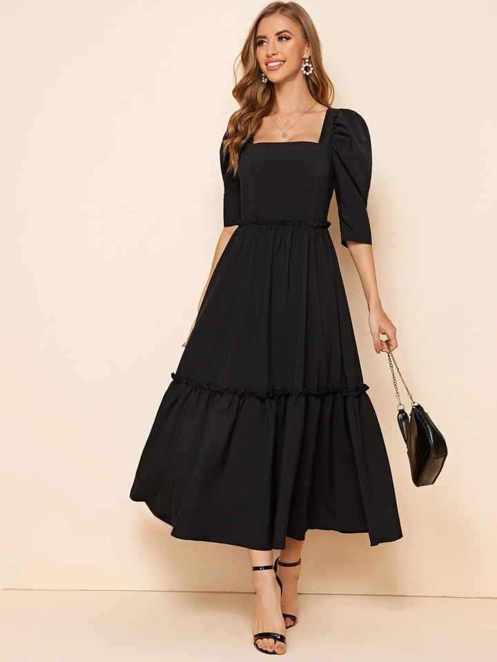 Rochie midi SHEIN, negru