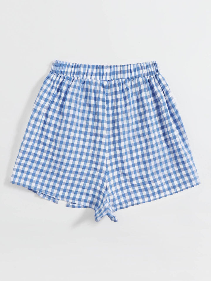 Pantaloni scurți SHEIN, albastru