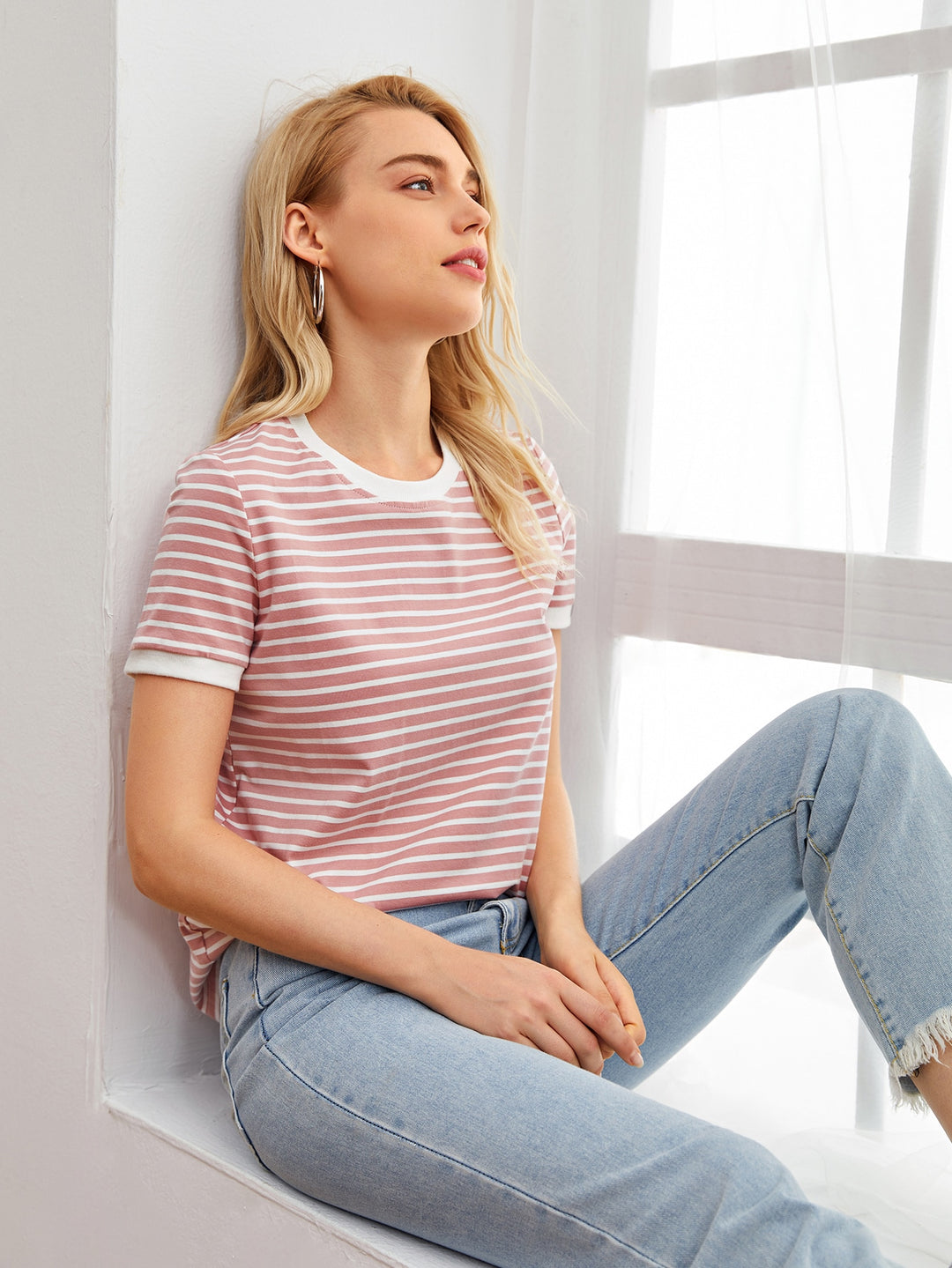 Tricou SHEIN, roz