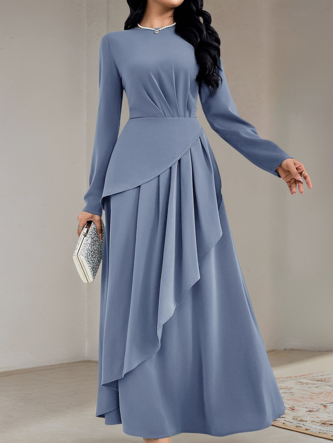Rochie maxi SHEIN, albastru
