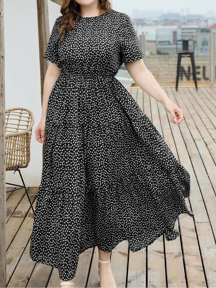 Rochie midi SHEIN, mix culori