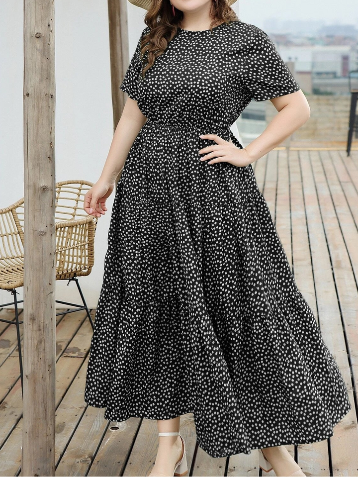 Rochie midi SHEIN, mix culori