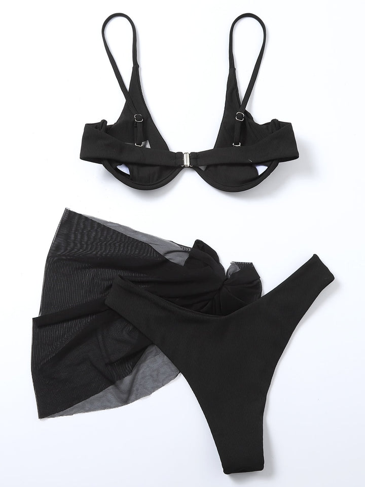 Set bikini SHEIN, negru
