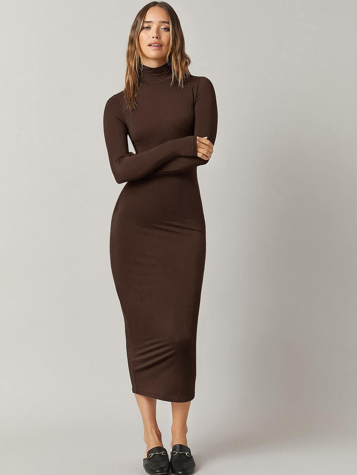 Rochie midi SHEIN, maro