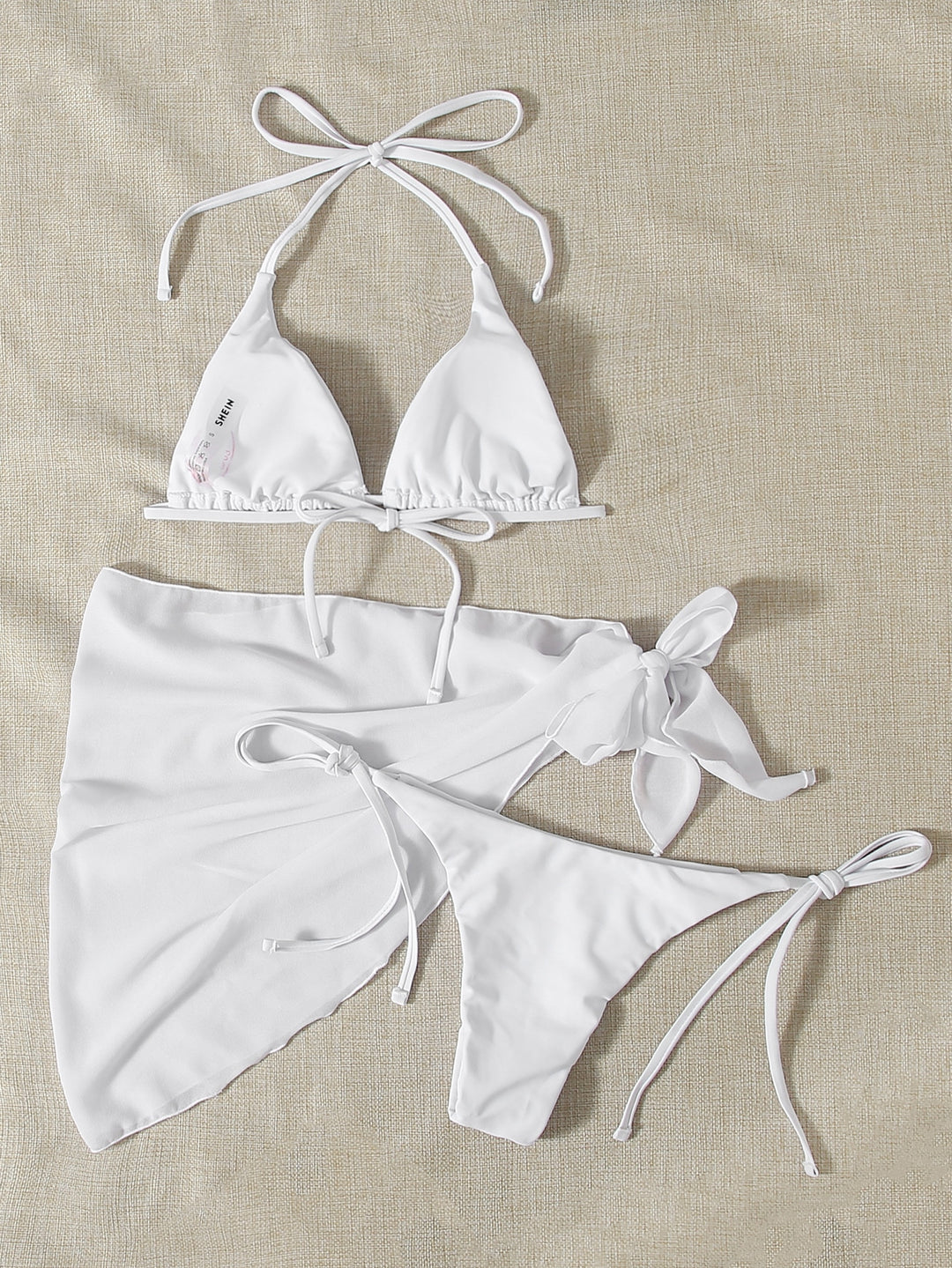 Set bikini SHEIN, alb