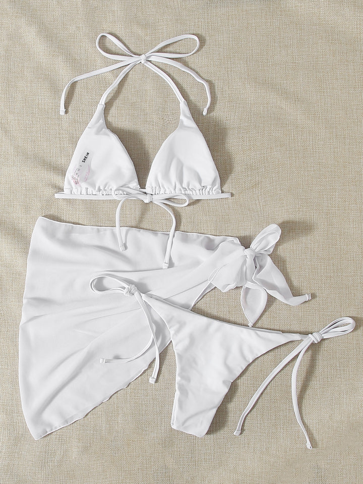 Set bikini SHEIN, alb