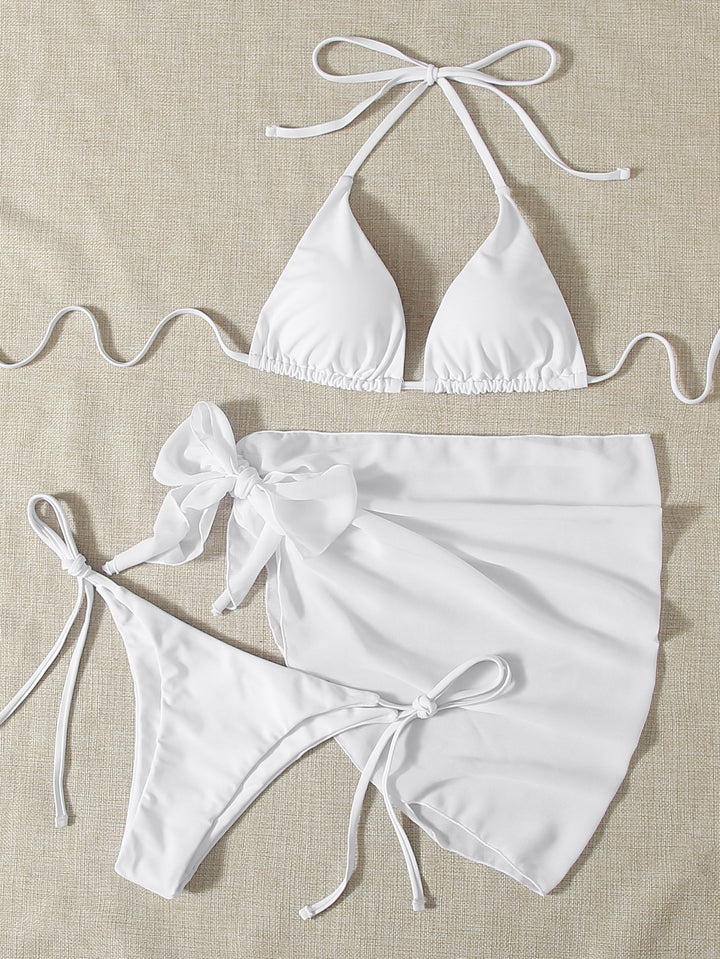 Set bikini SHEIN, alb