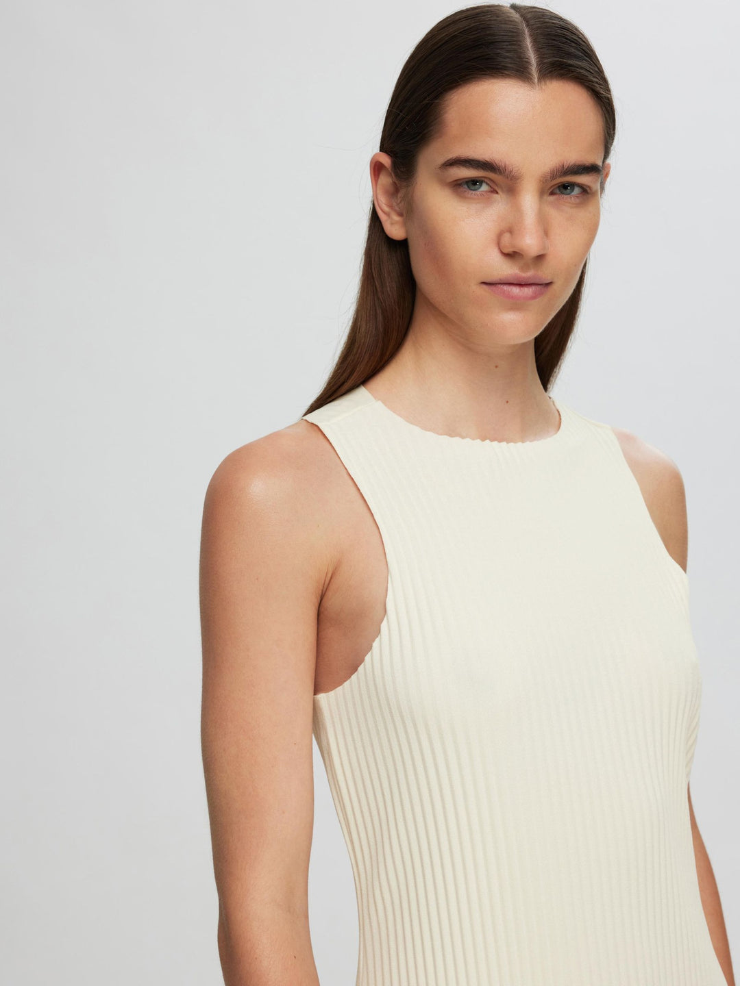SELECTED maxi ruha, krém