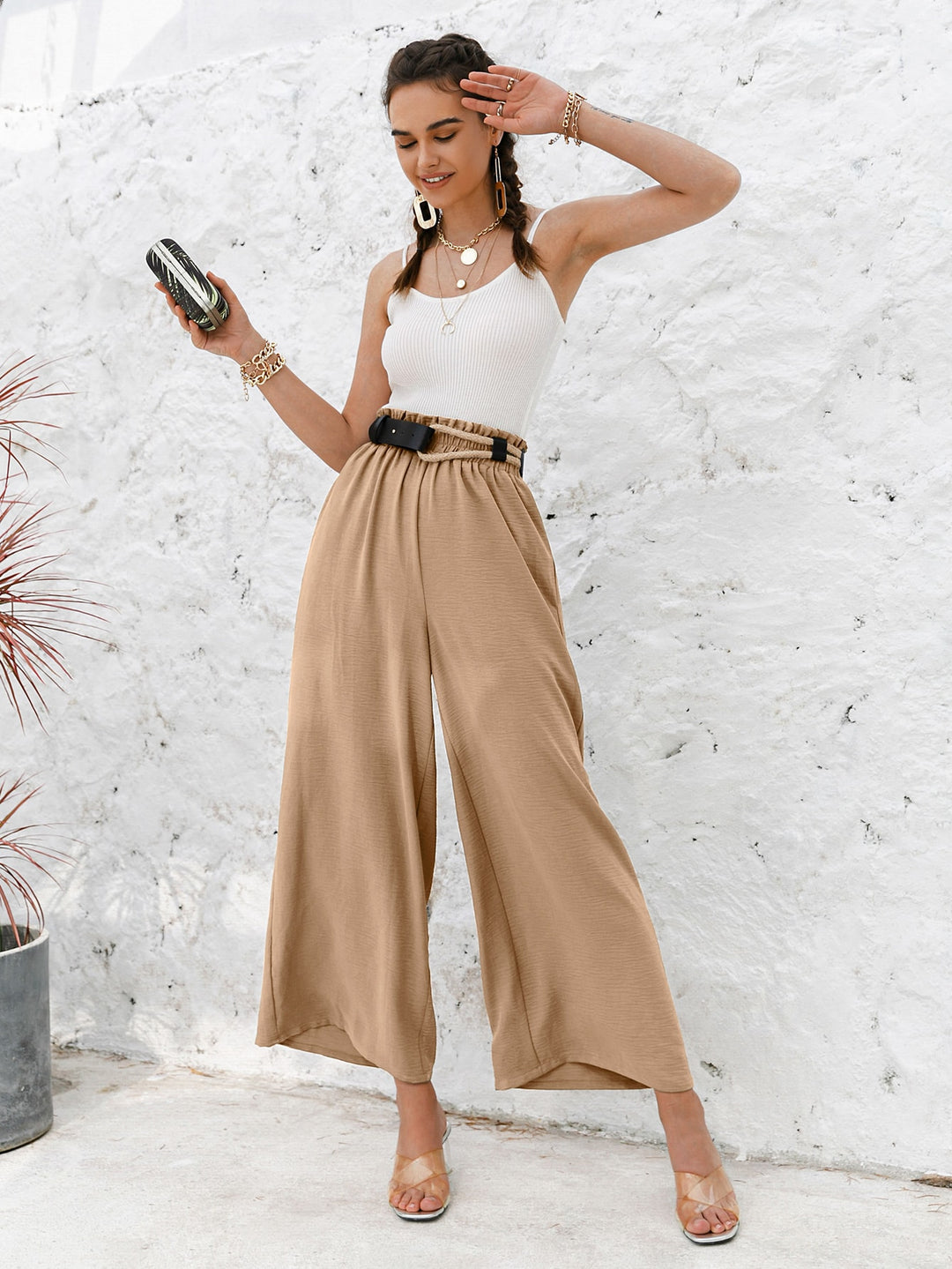 Pantaloni SHEIN, kaki