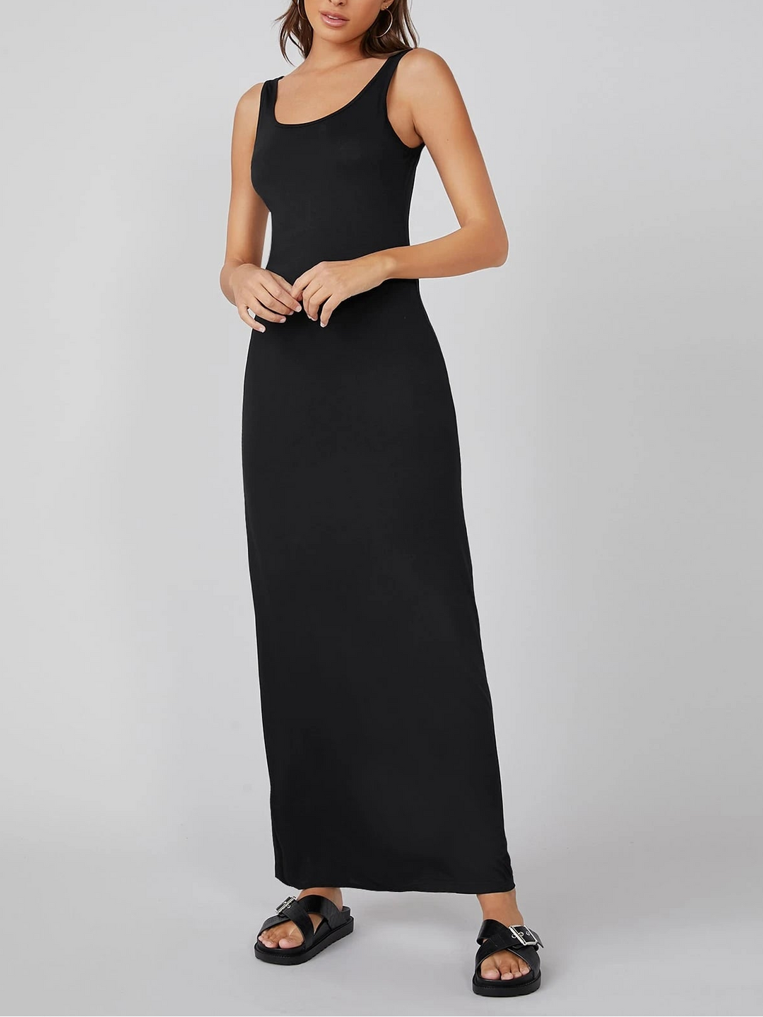 SHEIN Maxi ruha, fekete