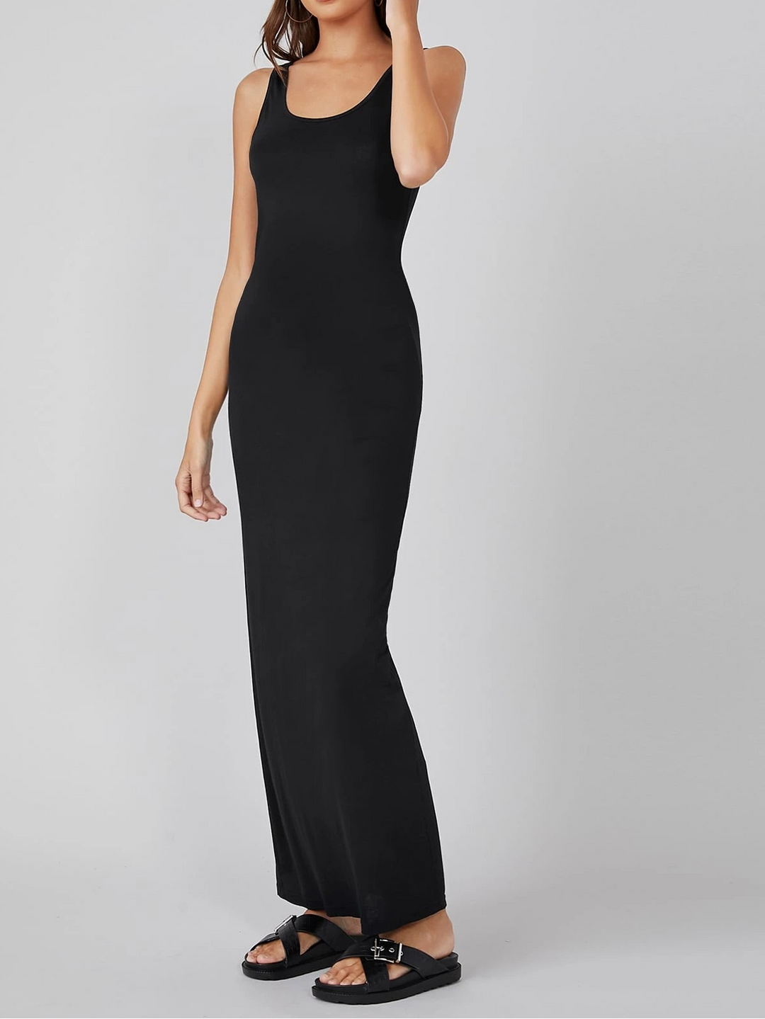 SHEIN Maxi ruha, fekete