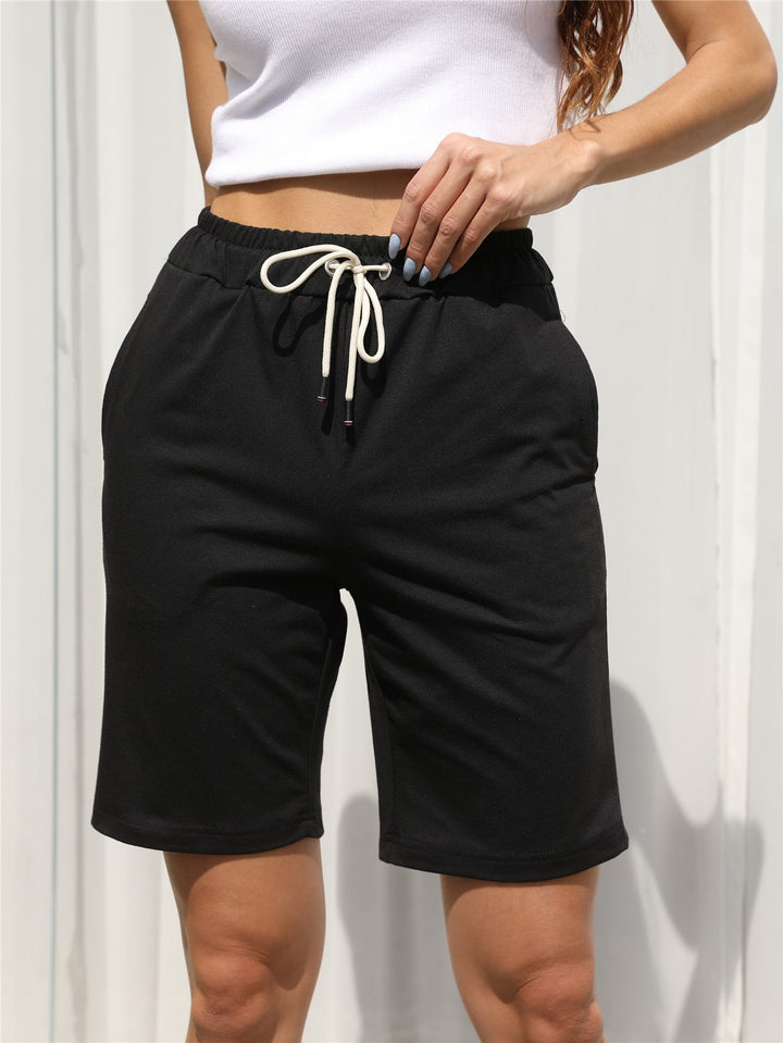 Pantaloni scurți SHEIN, negru