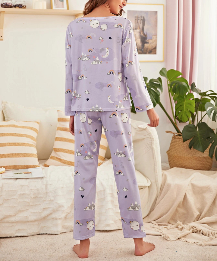 Shein pizsama szett, lila