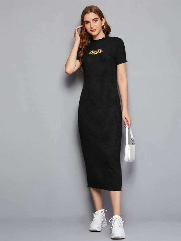 Rochie midi SHEIN, negru