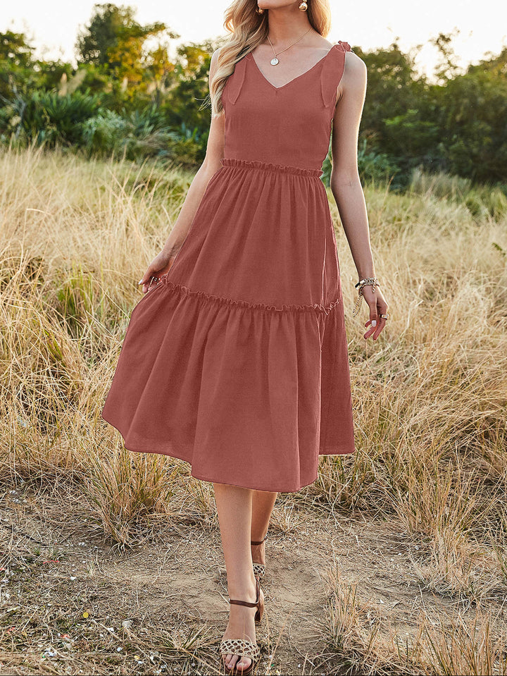 Rochie midi SHEIN, cărămiziu